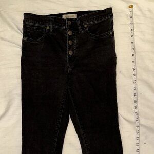 Madewell 9” High Rise Skinny Jeans Black